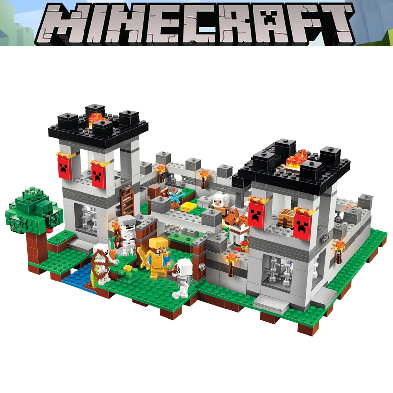 

Bela Compatible legoe Minecraft 21127 The Fortress 990pcs+ Models Building Blocks Bricks Toys Gifts for Children Boys New 2018