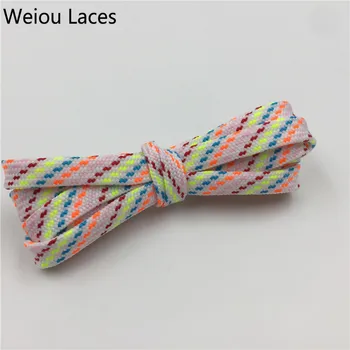 

Weiou CBRL Outdoor Polyester Flat Colorful Lacet 0.7cm Tubular Shoe Laces Accessories For Sneakers Women Men Sports Shoelaces