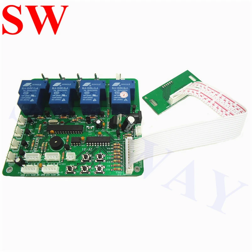 JY 21 4 цифры монетная Таймер доска для 1 года устройств pcb время управления со всеми