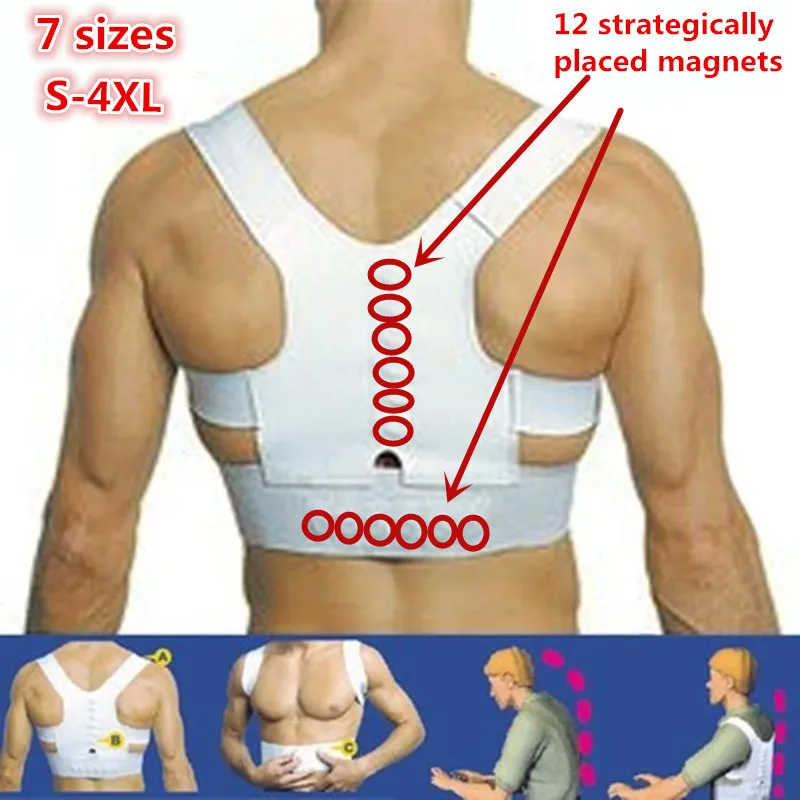 

Adjustable Back Therapy Shoulder Magnetic Corrector Back Posture for Girl Student Child Men Women Braces Supports T097OLE