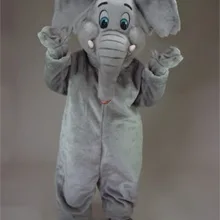 Зоопарк животное талисман Серый маскарадный костюм слона ростовой костюм мультяшный персонаж наряд костюм кунг-фу панды для вечерние праздничные SW824