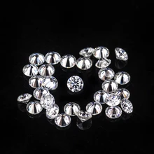 1 карат/уп EF VVS круглой бриллиантовой огранки 1,8 мм melee moissanites незакрепленный драгоценный камень для кольцо вечности установка