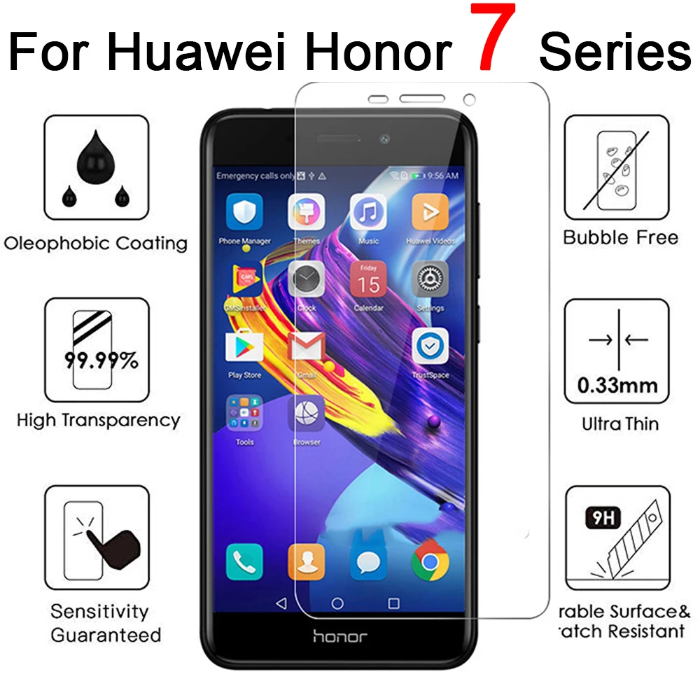Защитное стекло для huawei honor 7x 7a 7c pro cam закаленная пленка huavei hauwei tremp hono 7 x a c