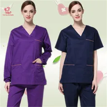 Ручная стирка раздельный костюм кисть для рук доктора с длинным рукавом хирургическая изоляция костюм Стоматологическая форма для полости рта