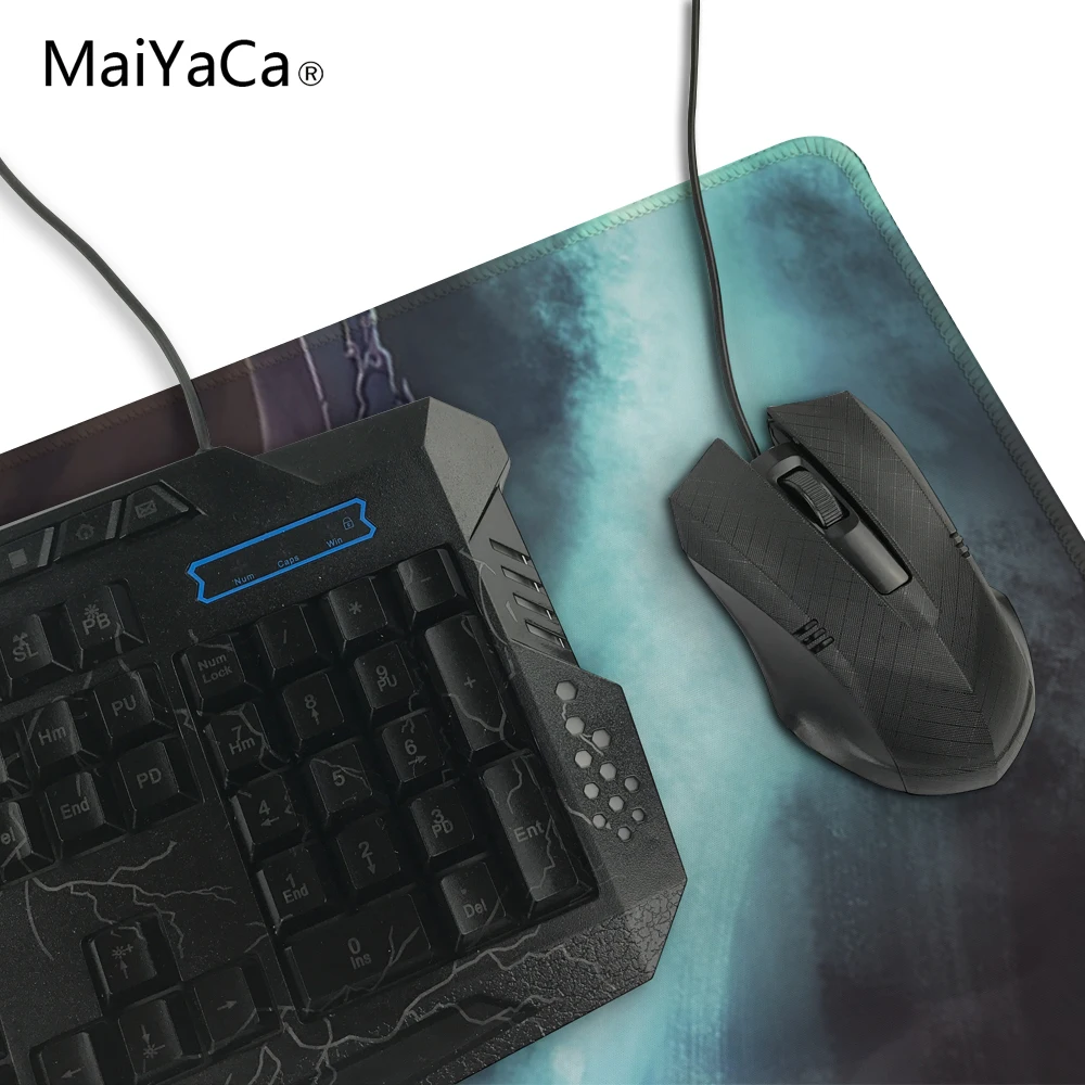 Maiyaca Новинка; Лидер продаж мультфильм серии Таблица Мышь площадку с 800x300 мм большой Размеры и края замок для Интернет игры и офиса Применение