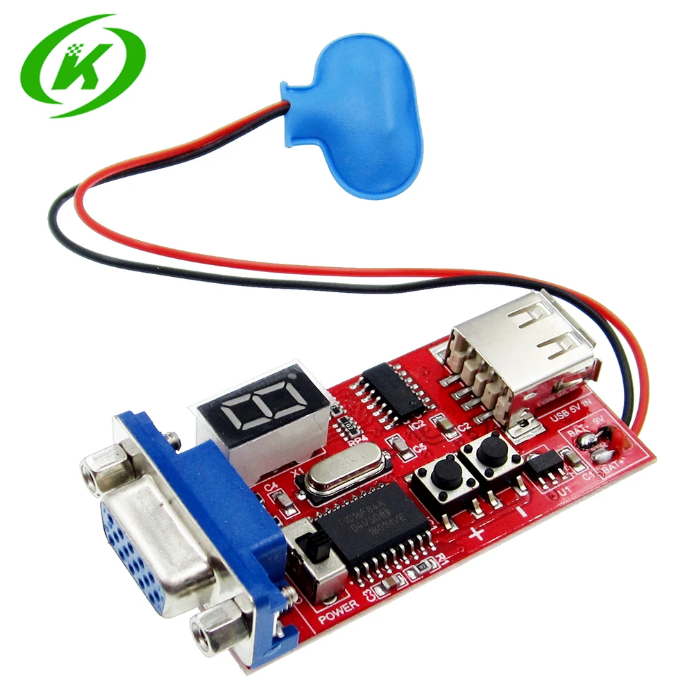 

VGA Signal Generator LCD Tester 15 Signal Output USB Battery Dual Power Supply