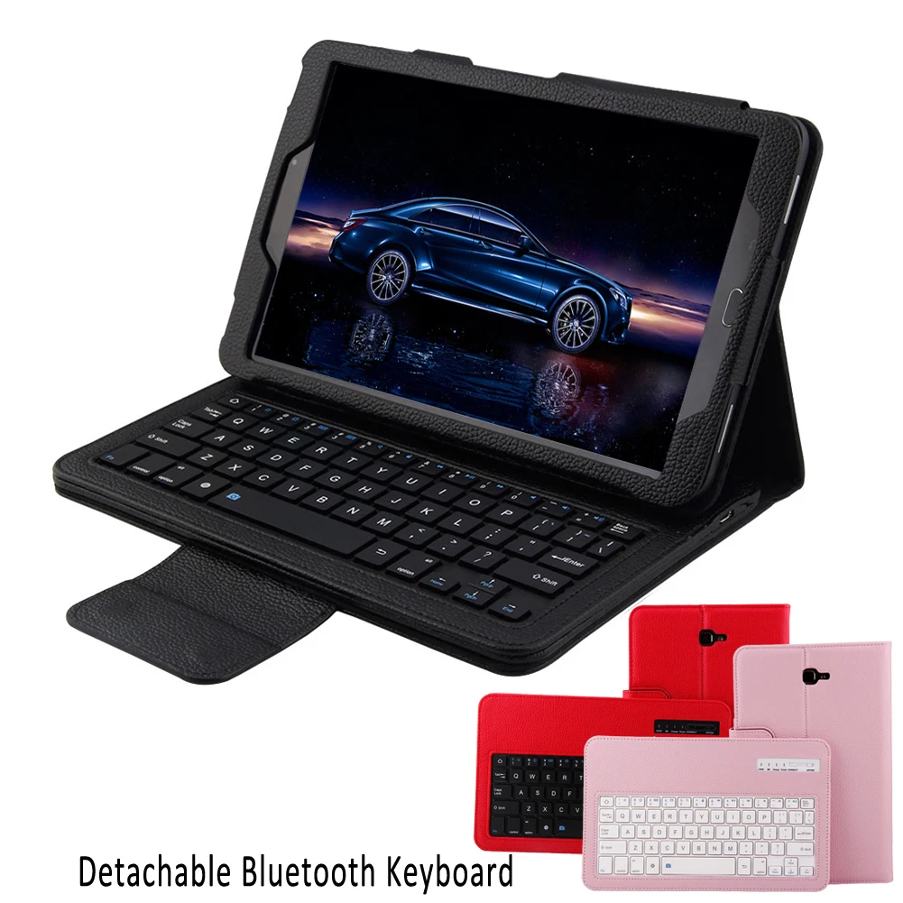 

Tablet PC Wireless Bluetooth Keyboard Klavye Stand Folding Leather Protective Case Cover for Samsung Galaxy Tab A 10.1 T580 T581