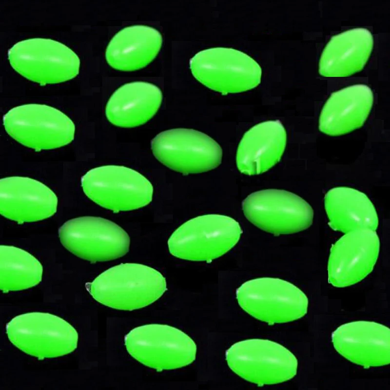 500 Pcs/Lot 0.5 Oval Luminous Fishing Glow Beads Glow In The Dark