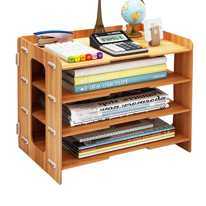 

Simple File Tray Multi-function File Rack Office Supplies Desktop Storage Box A4 Bills Data Management Rack B02