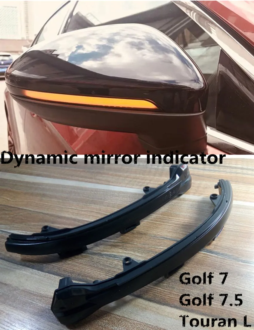 Гольф 7 5 VW GOLF MK7 динамический индикатор для зеркала fit Golf R Sportsvan Touran L светодио дный
