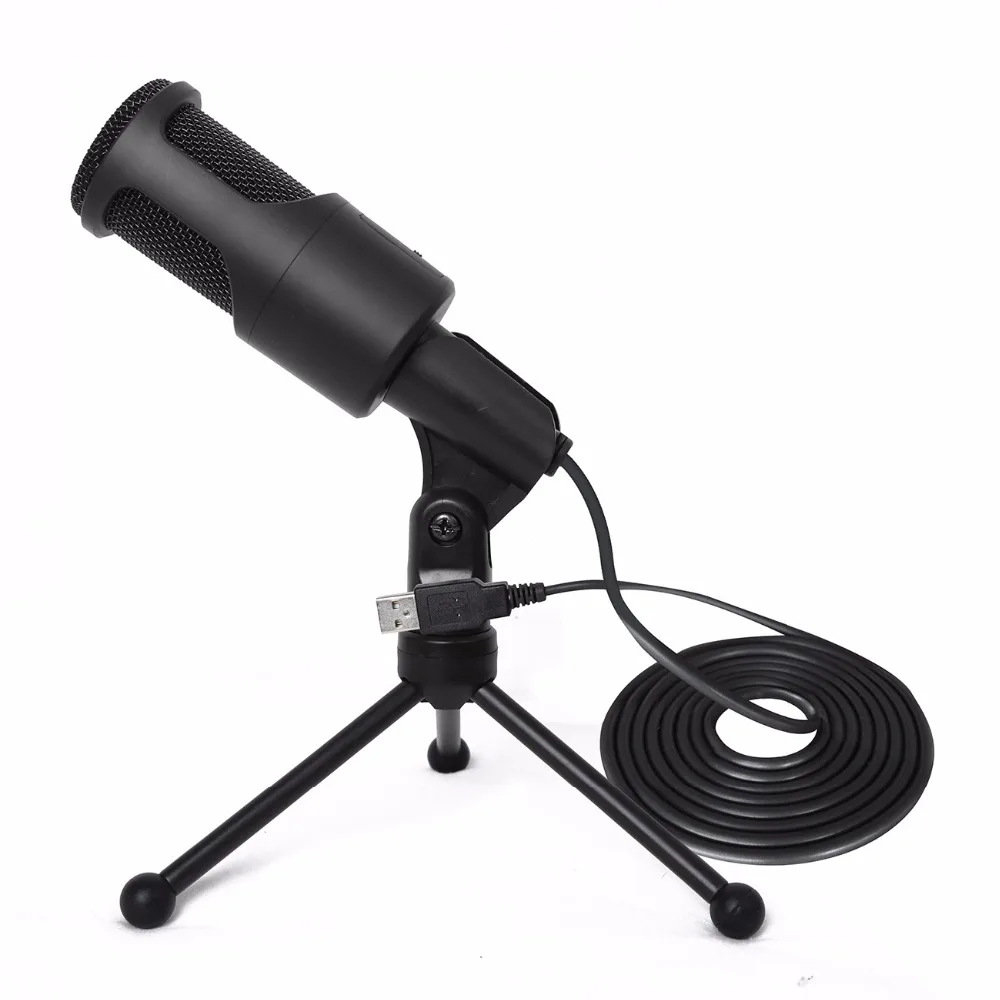 

Handheld Condenser Microphone USB Wired Computer Microphone With Stand Tripod For Recording Studio