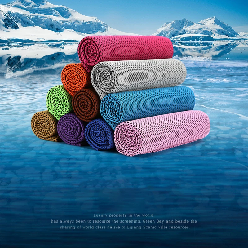 

Beach Towels 30*90CM Gym Shark Towel Microfiber Fabric Quick-Dry Ice Towel Outdoor Fitness Towels