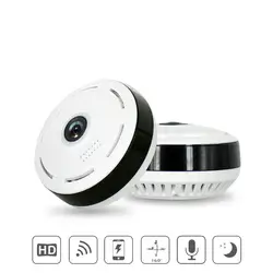 Оптовая продажа 960 P беспроводная Wi-Fi камера 360 градусов рыбий глаз мини ip-камера домашняя охранная Камера видеонаблюдения