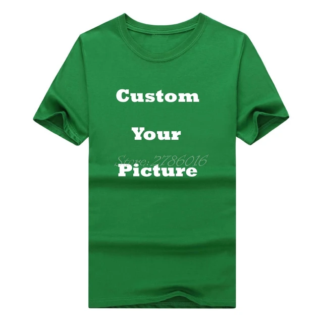 Men's Custom Logo or Blank Without Logo o neck tee T shirts Short ...