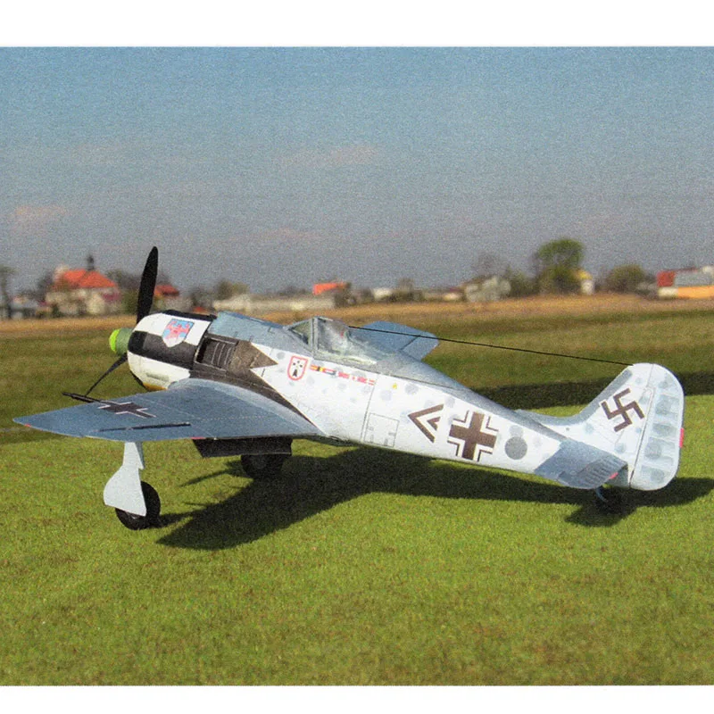 

Fw 190 A-4 Fighter Aircraft Paper Model Pepercraft Funs Gifts