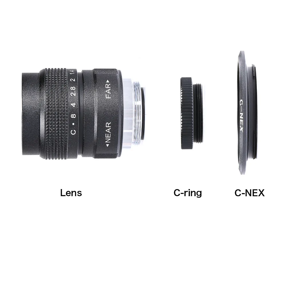 Fujian 25 мм F1.4 CCTV ТВ Объектив + C NEX кольцо для крепления Sony NEX3 C3 F3 5 5N 5R NEX6 NEX7 A6000