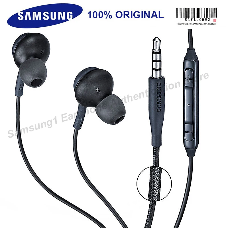 

Samsung Earphone EO-IG955 Wired Headsets 1.2m with Microphone 3.5mm In-Ear Headset for Mobilephone/PC/Laptop Galaxy S8 S9