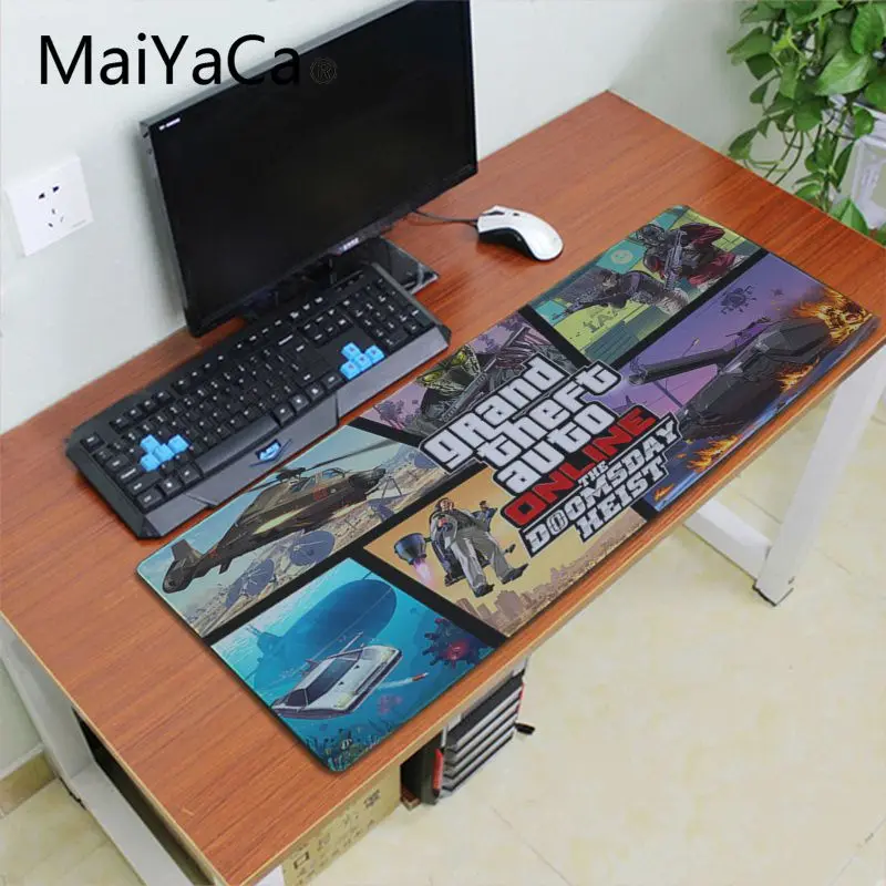 Maiyaca Gta 5 壁紙美しいアニメマウスマットゲーミングマウスパッド Xl スピードキーボードマウスマットノート Pc デスクパッド Aliexpress パソコン オフィス