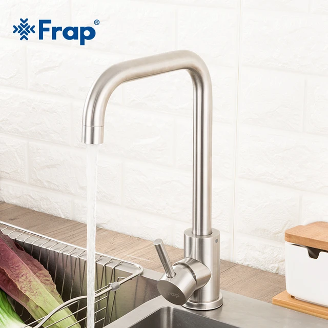 Stainless Steel Brushed Kitchen Faucet 1