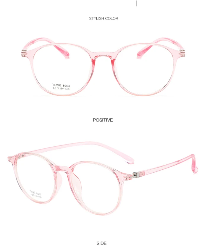 TR90 прозрачные круглые близорукие очки для женщин 1,56 асферические линзы очки по рецепту для мужчин диоптрий 0-0,5-1,0 до-4,0