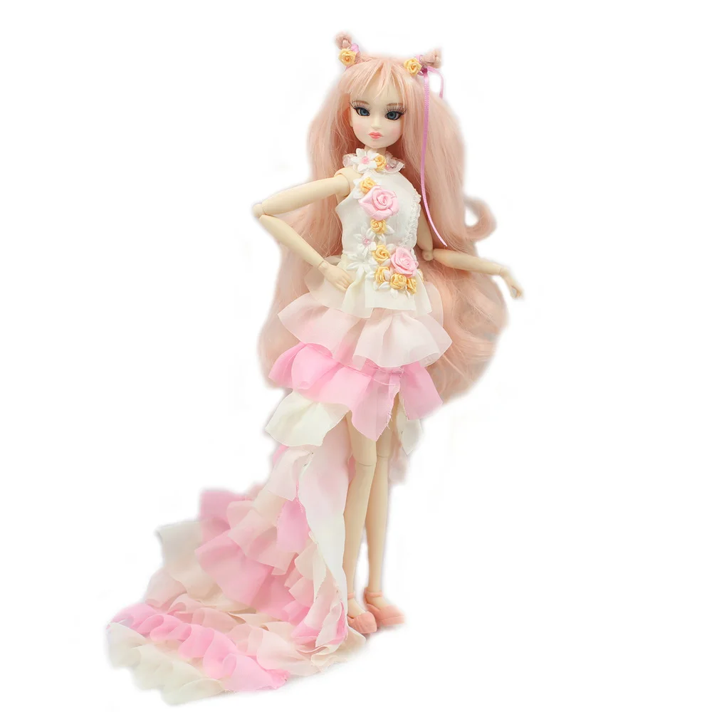

MM Girl 30cm Joint body doll Name is Manny Pale Pink hair 1/6 BJD doll