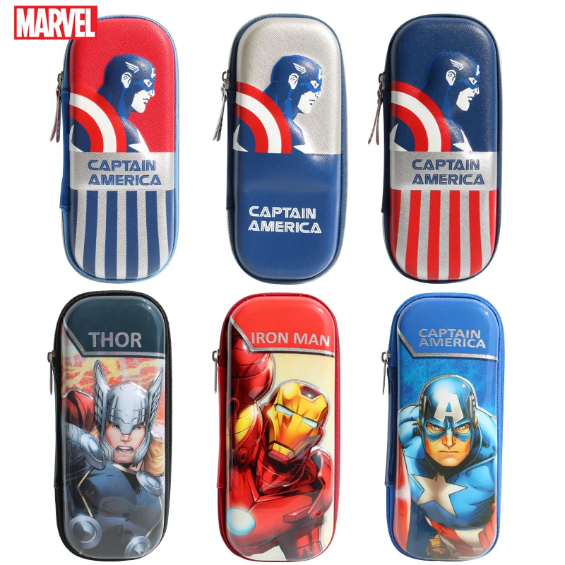 Marvel America Captain Pencil Case Spiderman Storage Students Stationery Pen Box
