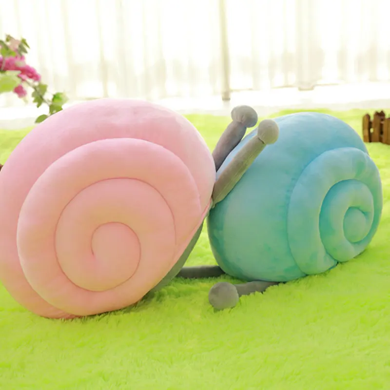 40*30cm 2017 New Style Snail plush toys Sleeping pillow Cushion Snail