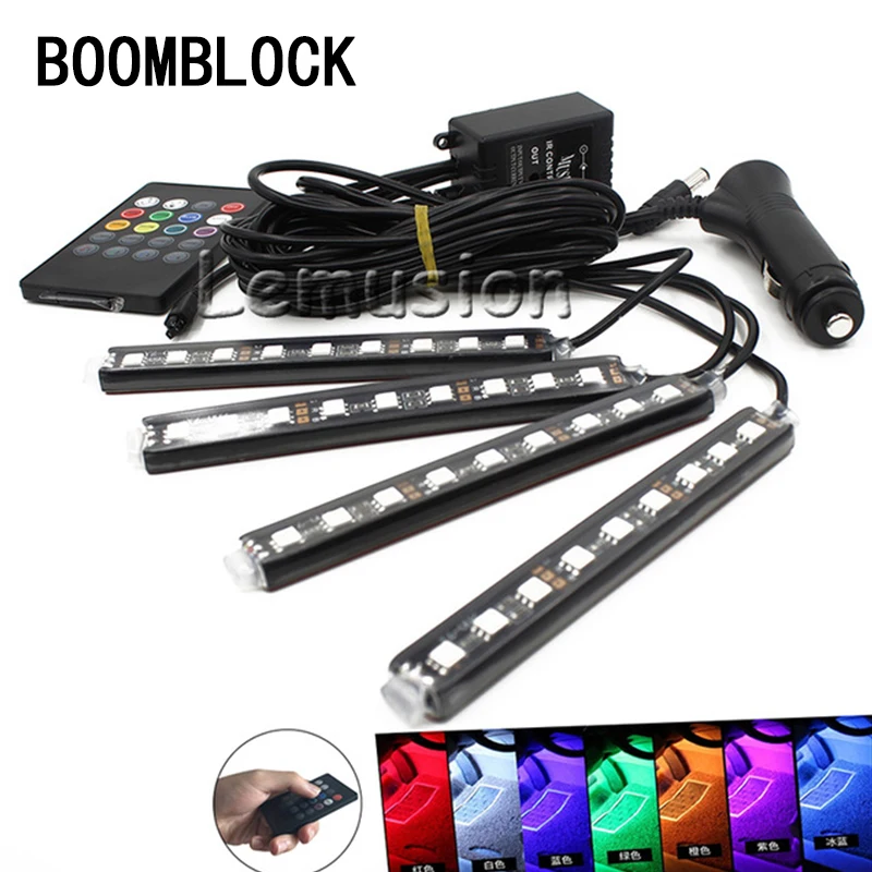 

BOOMBLOCK Car Colors LED Light Music Control For Mercedes W204 W210 AMG Benz Bmw E36 E90 E60 Fiat 500 Volvo S80 Accessories