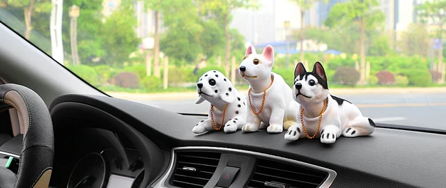 Uposao Décoration De Voiture Créative Joli Chien Qui Secoue La Tête Voiture  Figurine Bouge Tête Chien pour Voiture pour Décoration De Voiture Cadeaux