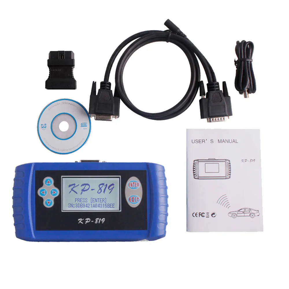 

KP 819 Key Programmer 2013.4V English Language KP819 Support Multi Vehicles Do All Car Keys Lost