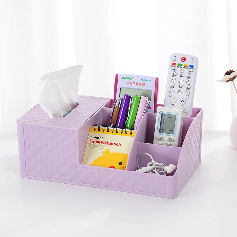 5 Grids Desktop Storage Organizer Box Plastic Dresser Storage Box