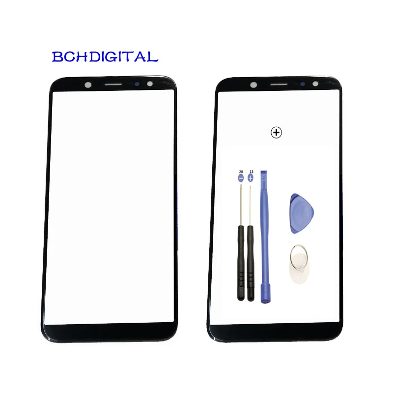 S080 5pcs-lot-Original-Replacement-LCD-Front-Touch-Screen-Glass-Outer-Lens-For-Samsung-Galaxy-A6-2018_+