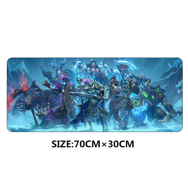 70x30cm XL Warcraft III Frozen Throne Gaming Mouse pad Large WOW padmouse decoration For Speed Professional Laptop Notebook mat - Цвет: 6