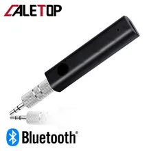 CALETOP Bluetooth приемник 3,5 мм разъем AUX аудио беспроводной адаптер с микрофоном автомобильный комплект громкой связи для автомобиля Наушники Динамик