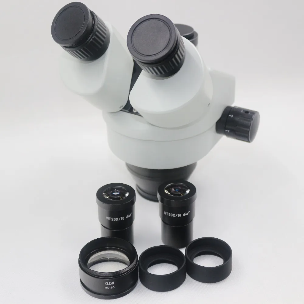 SZM7045 Trinocular Stereo Zoom Microscope Head 3.5X 45X with 10X