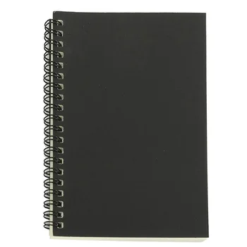 

OFSS Retro Kraft Coil Sketch Sketchbooks Blank Notebook Creative Notebook School Stationery (Black and White)