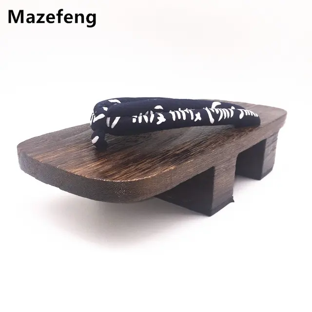Sabots Hommes Talon Imprimer Mazefeng Été Sandales Tongs Geta uFcKTl51J3