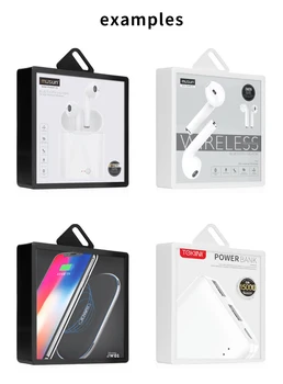 

Personalized High Class Packaging Box for Earphone for iPhone X Logo Customizing Package For USB Adapter for Samsung
