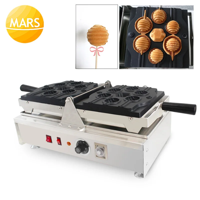 

MARS Electric Non-sticks Lollipop Shaped Cake Pops Makers 220v 110v Waffle On A Sticks Machines Baker Iron Making Pan