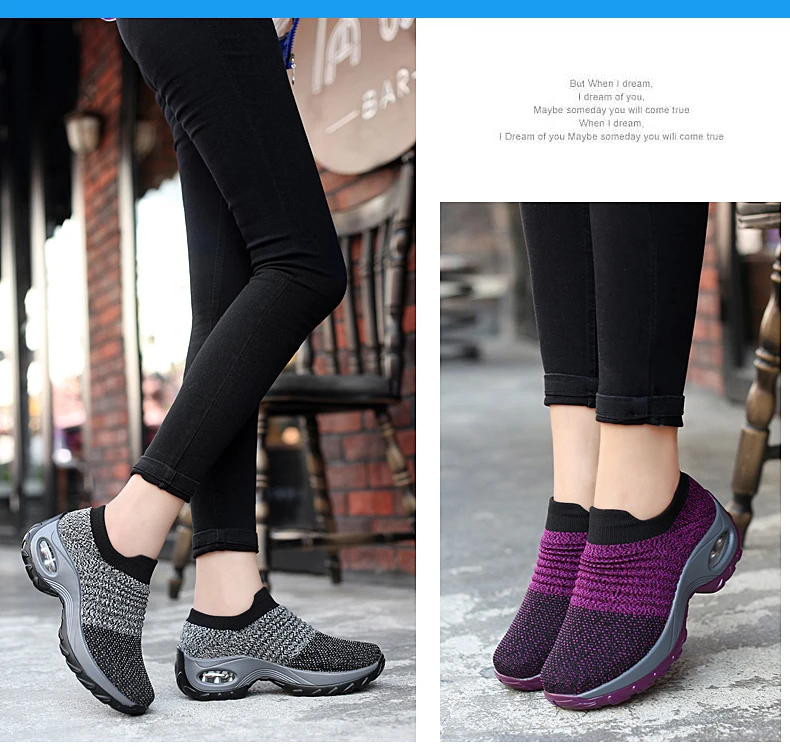 Women's Excellent Mesh Sock Sneakers-Model4
