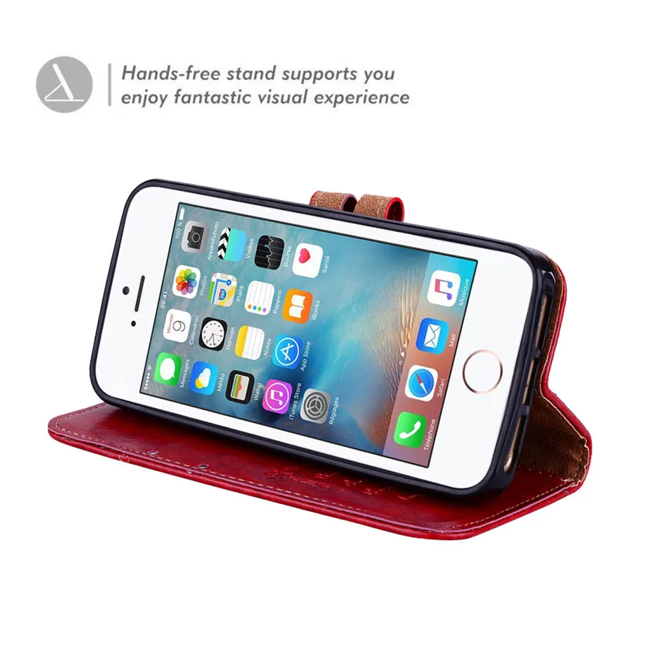 MOUSEMI Leather Case For iPhone 5S SE 360 Full Protective Wallet Cover For iPhone 5 5S SE Phone Cases On For iPhone 5S Case Flip (11)