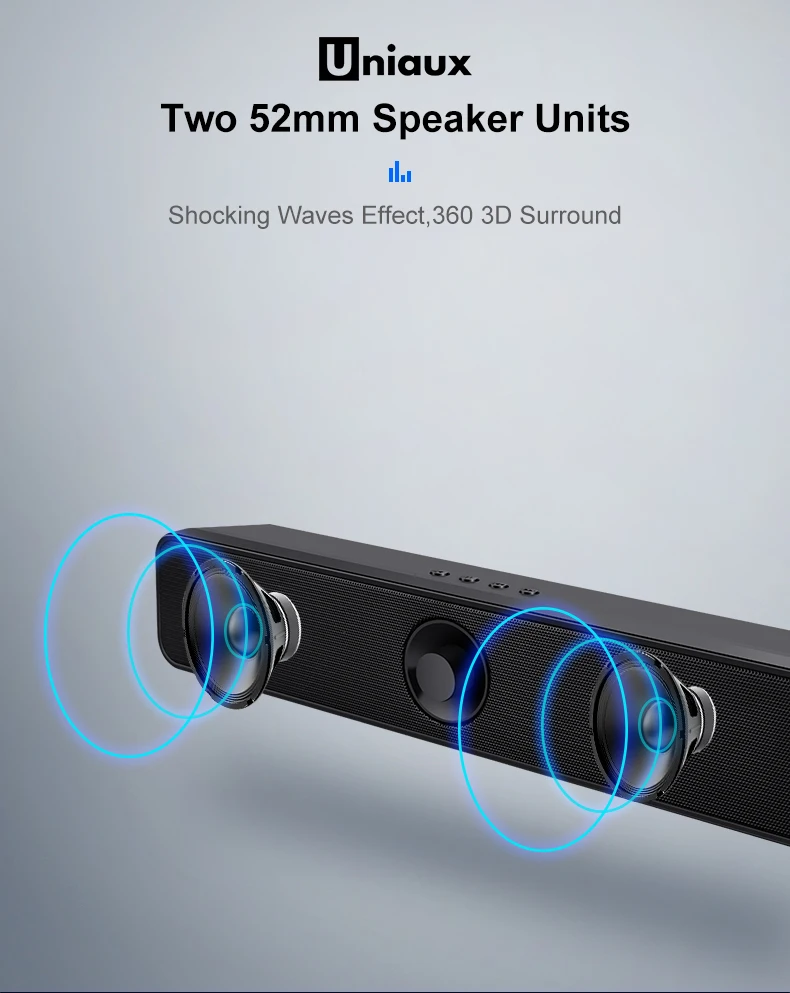 TV Soundbar Blueto oth Subwoofer Bass Speaker Built in Battery Aux Audio Line TF USB Television Speaker Home Theater