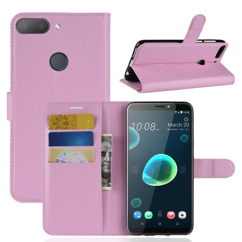 CYBORIS для HTC Desire 12 + Чехол-Бумажник кожаный чехол телефона Plus флип-чехол подставка
