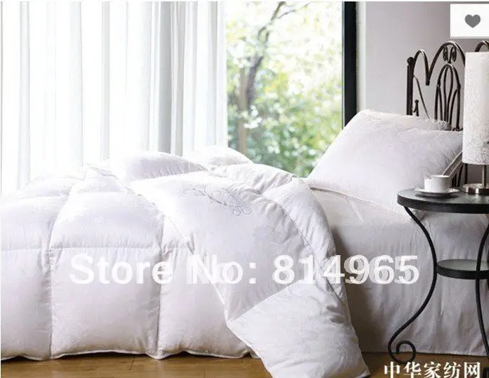 KING 240X210CM 6 Одеяло 95% венгерский Гусь высокое качество пуховое одеяло DOONA 290GSM
