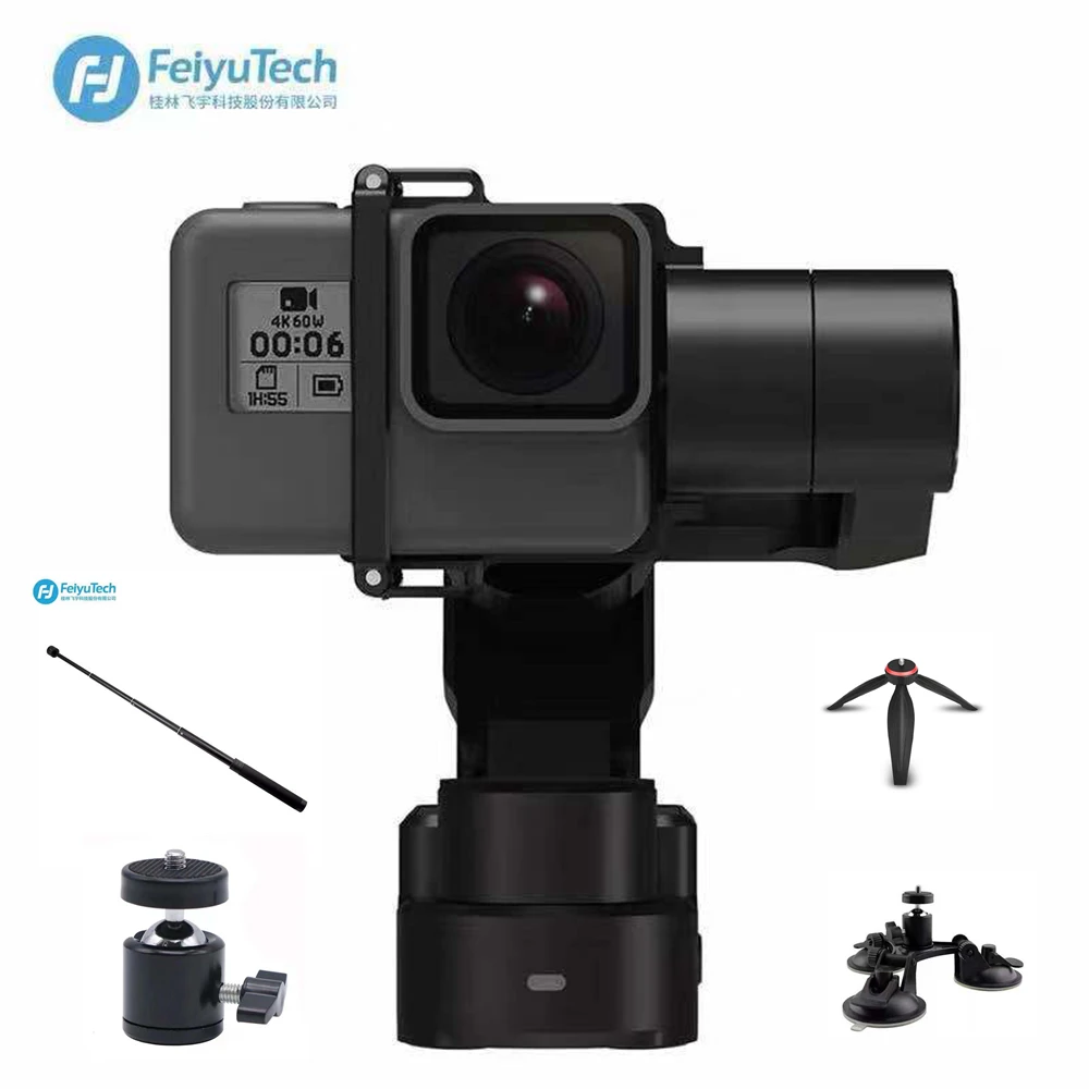 Водонепроницаемый 3 осевой стабилизатор FeiyuTech Feiyu WG2X для Gopro Hero7 6 5 session Xiaomi yi 4/5 Yi 4K