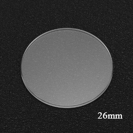 Anti scratch Smooth Flat Sapphire Watch Glass 1.2mm Thick Round Transparent Crystal Watch Repair Sapphire Glass 25-38mm