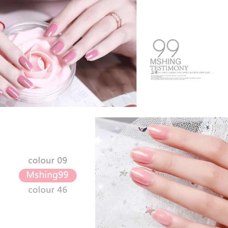 Mshing Gel Polish Set All For Manicure Semi Permanent Vernis top coat UV LED Gel Varnish Soak Off Nail Art Gel Nail Polish