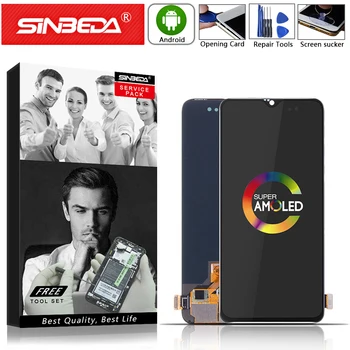 

Super AMOLED 6.41"Original For OnePlus 6T 1080x2340 LCD Display Touch Screen with Frame Digitizer Display Full Sensor Assembly #