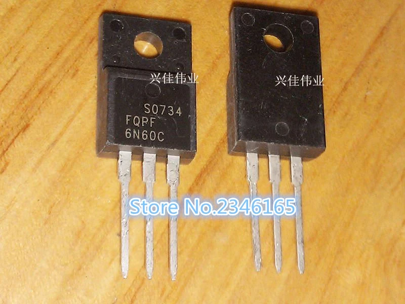 10PCS FQPF6N60C 6N60 TO-220F Mosfet Transistor 10PCS FQPF6N60C 6N60 TO-220F Mosfet Transistor