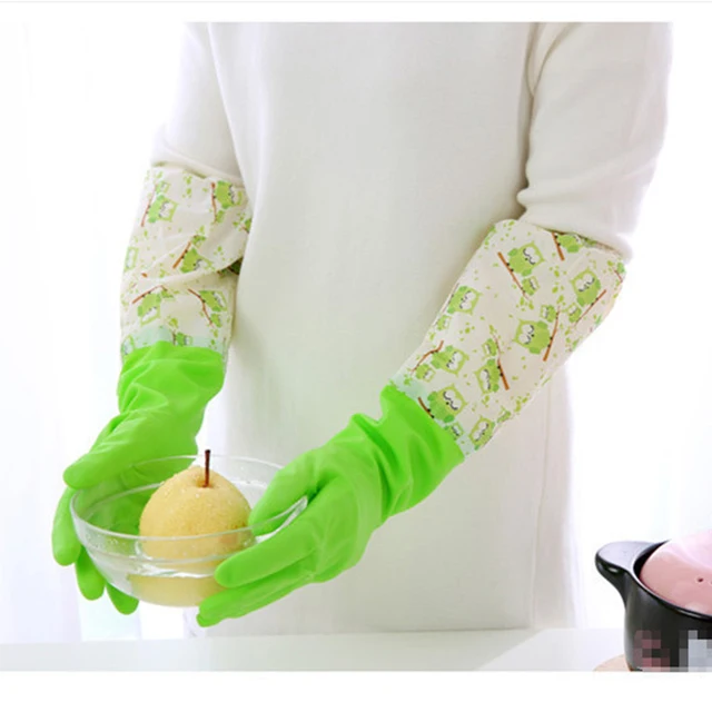 Warm Dishwashing Glove Waterproof Household Gloves Water Dust Stop